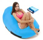IL-002 Wholesale Portable Custom Logo Lightweight Hammock Inflatable Sun Beach Pool Float Bed Chair Water Air Lounger