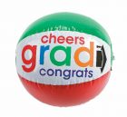 T-1074 Inflatable 11″ Bright Cheers To the Grad Medium Beach Balls