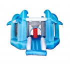 IB-022 Customized Best Price Hot Selling Nylon Bouncy Castle Inflatable Bouncer Shark Bounce House Combo Slide