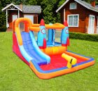 IS-005 Factory Hot Sale Inflatable Water Slide Jumping Bouncy Castle With Pool